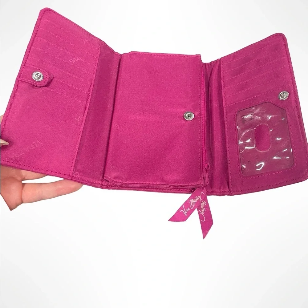 Vera Bradley‎ tri fold fuchsia wallet